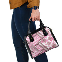 Hawaii Quilt Shoulder Handbag Kakau Polynesian Pattern Mauve Pink Version LT01 - Polynesian Pride