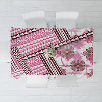 Hawaii Quilt Tablecloth Kakau Polynesian Pattern Mauve Pink Version LT01 Pink - Polynesian Pride