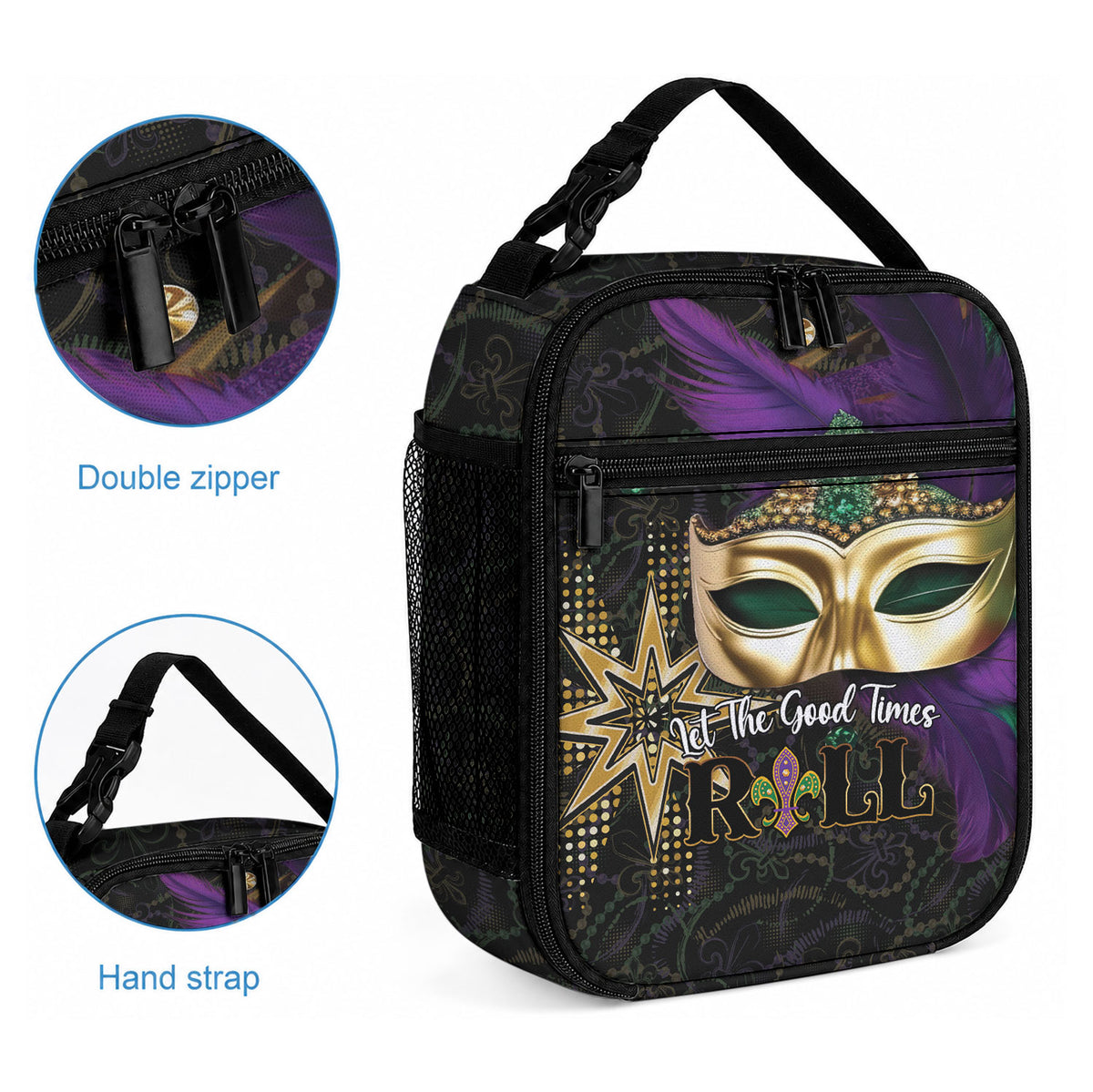 Let The Good Times Roll Mardi Gras Lunch Bag Special Version LT01 - Polynesian Pride