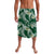 Polynesian Hawaiian Plumeria Tribal Pattern Lavalava Green Version