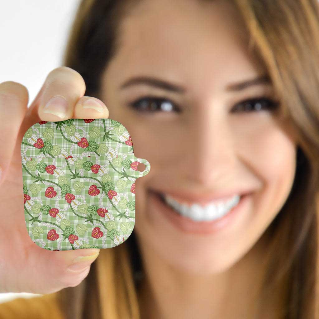Anthurium Pikake Ti Leaf Palaka AirPods Case Green Version