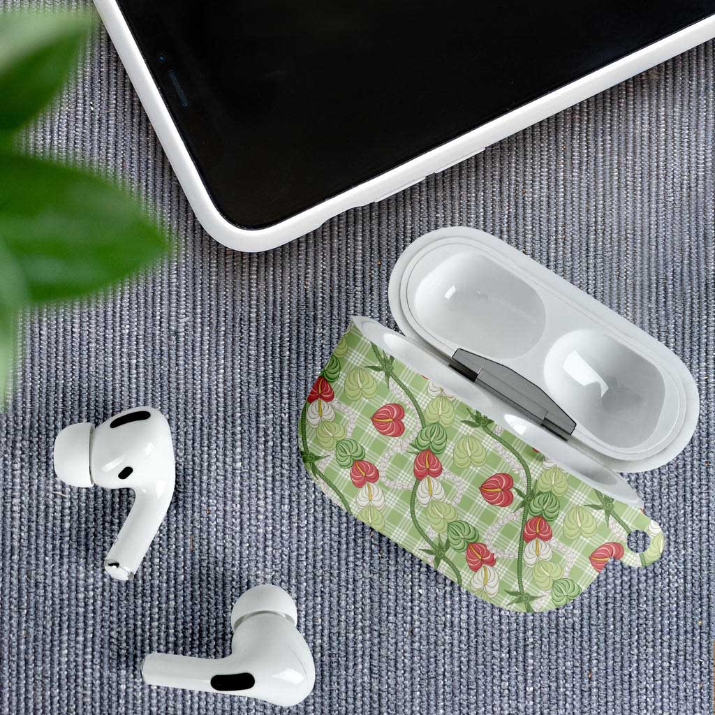 Anthurium Pikake Ti Leaf Palaka AirPods Case Green Version