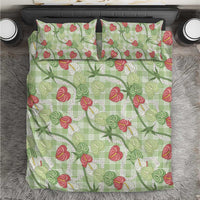 Anthurium Pikake Ti Leaf Palaka Bedding Set Green Version