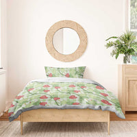 Anthurium Pikake Ti Leaf Palaka Bedding Set Green Version