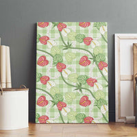 Anthurium Pikake Ti Leaf Palaka Canvas Wall Art Green Version