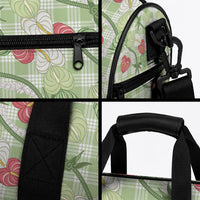 Anthurium Pikake Ti Leaf Palaka Duffle Bag Green Version LT01 - Polynesian Pride