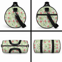 Anthurium Pikake Ti Leaf Palaka Duffle Bag Green Version LT01 - Polynesian Pride