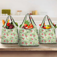 Anthurium Pikake Ti Leaf Palaka Grocery Bag Green Version