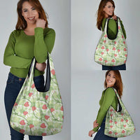 Anthurium Pikake Ti Leaf Palaka Grocery Bag Green Version