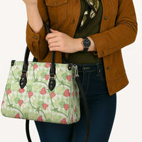 Anthurium Pikake Ti Leaf Palaka Leather Bag Green Version