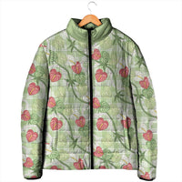 Anthurium Pikake Ti Leaf Palaka Padded Jacket Green Version