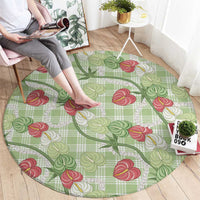 Anthurium Pikake Ti Leaf Palaka Round Carpet Green Version
