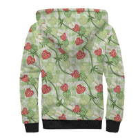 Anthurium Pikake Ti Leaf Palaka Sherpa Hoodie Green Version