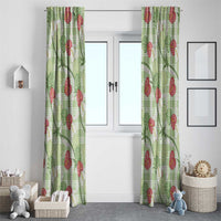 Anthurium Pikake Ti Leaf Palaka Window Curtain Green Version