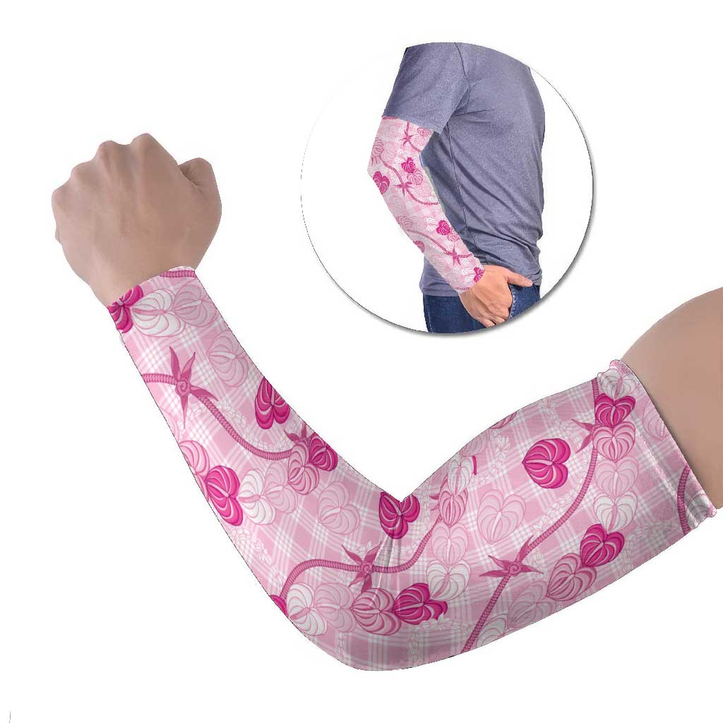Anthurium Pikake Ti Leaf Palaka Arm Sleeves Pink Version