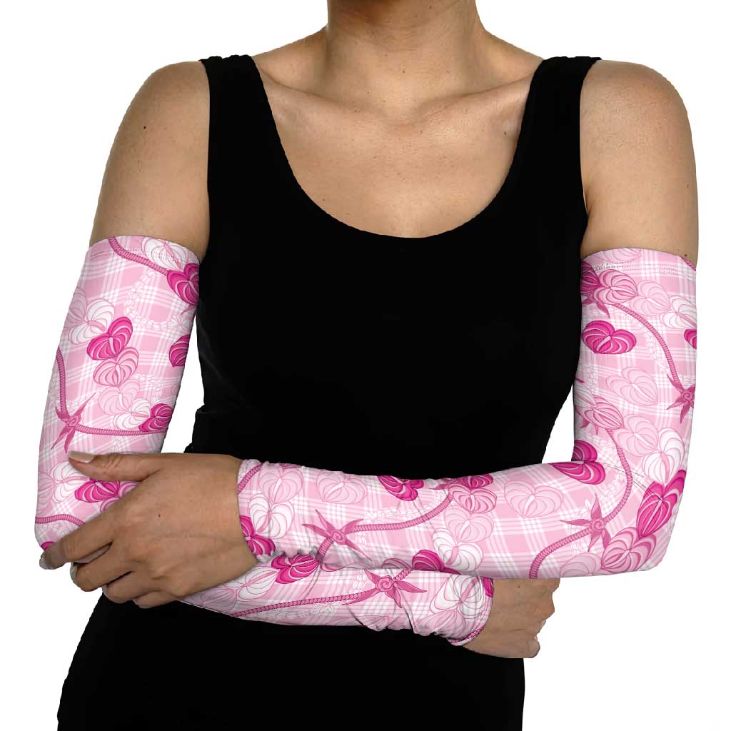 Anthurium Pikake Ti Leaf Palaka Arm Sleeves Pink Version