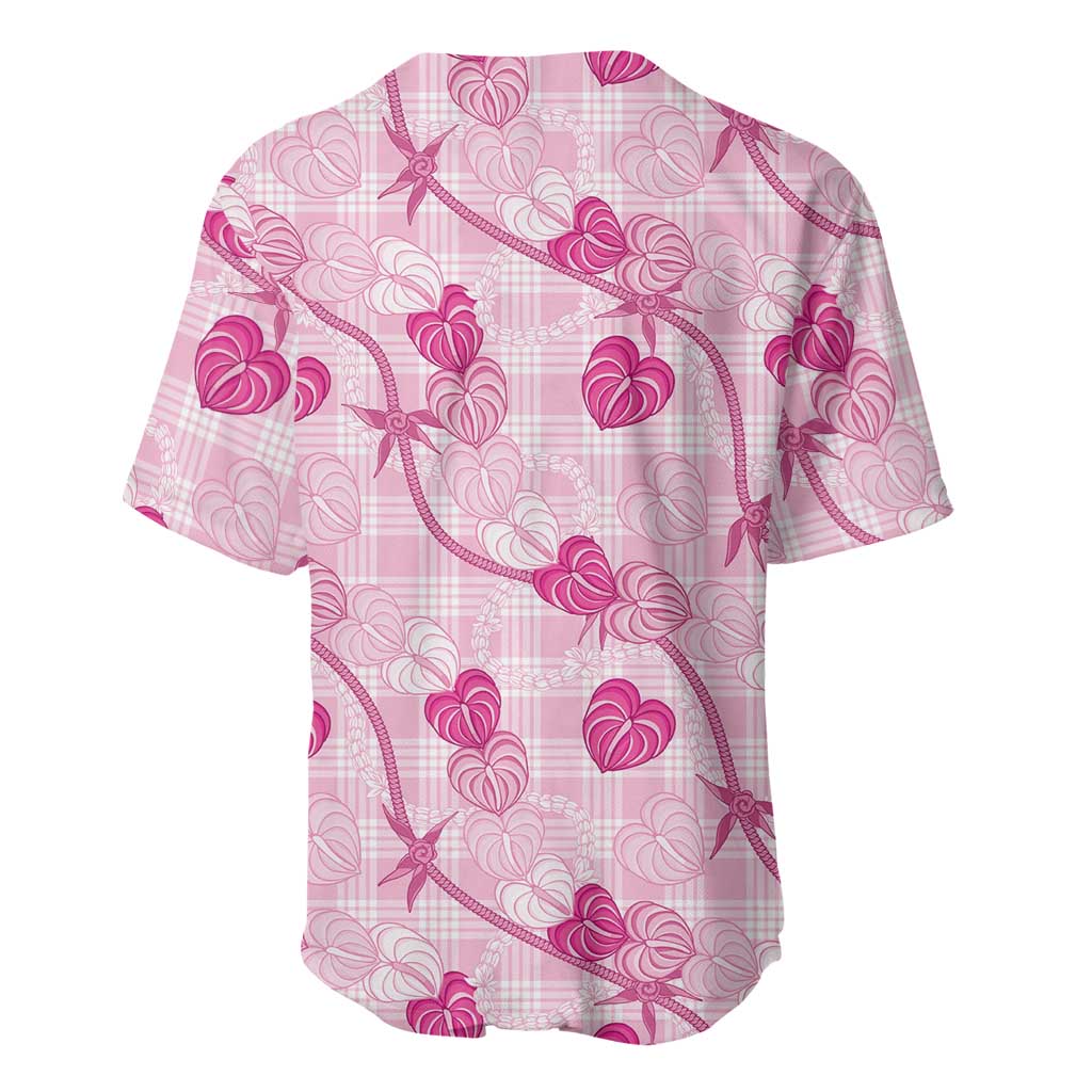 Anthurium Pikake Ti Leaf Palaka Baseball Jersey Pink Version