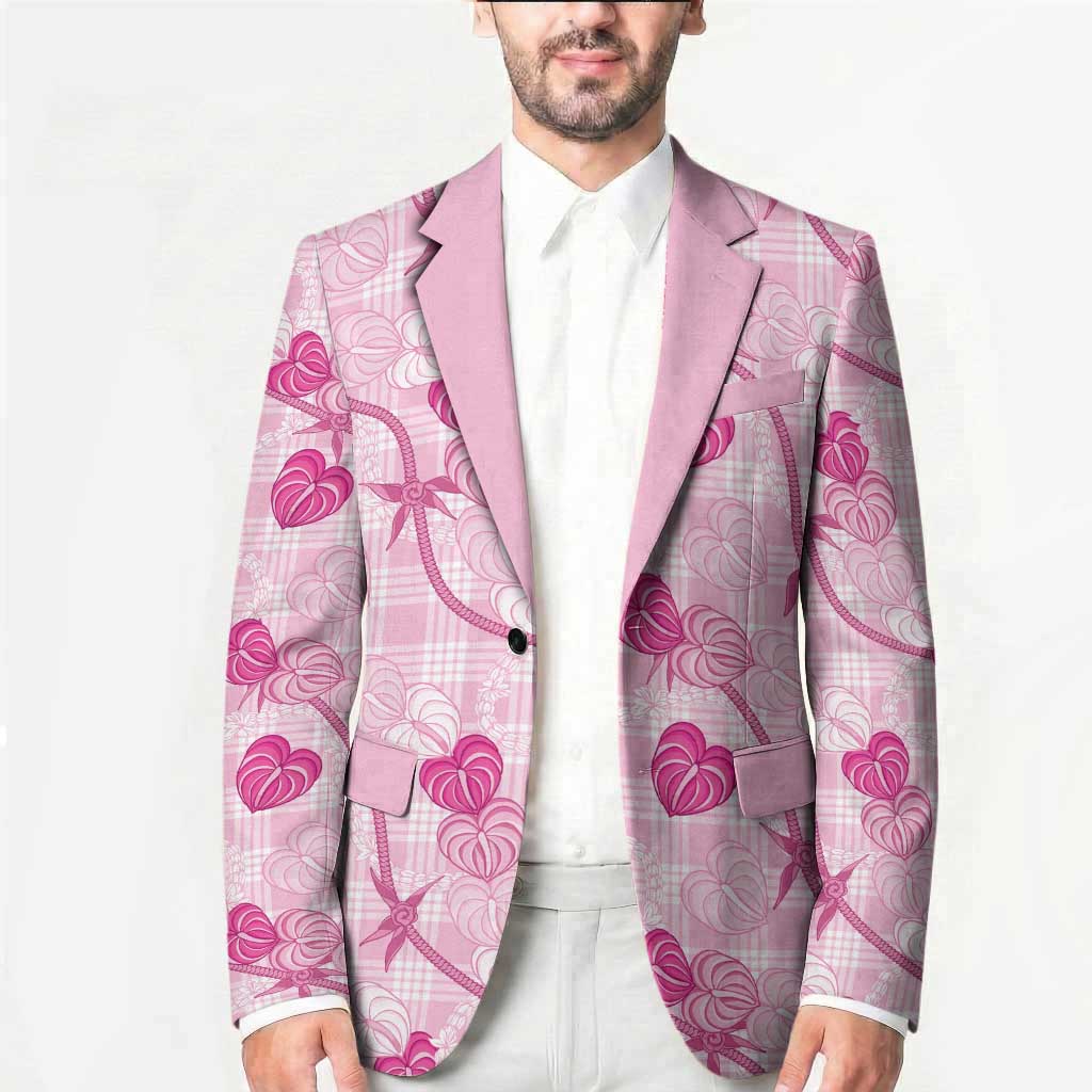 Anthurium Pikake Ti Leaf Palaka Blazer Pink Version