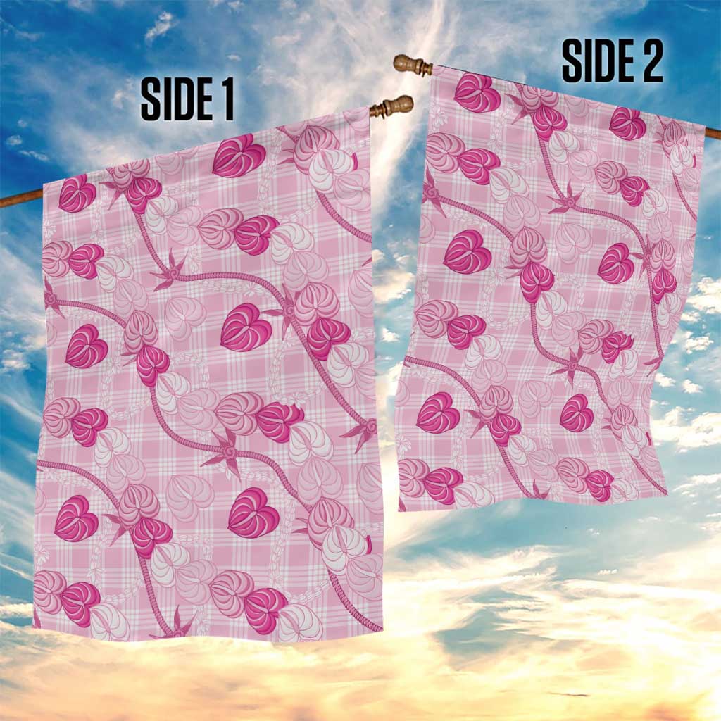 Anthurium Pikake Ti Leaf Palaka Garden Flag Pink Version