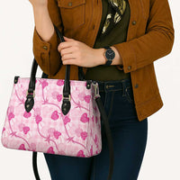 Anthurium Pikake Ti Leaf Palaka Leather Bag Pink Version