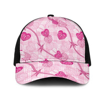 Anthurium Pikake Ti Leaf Palaka Mesh Trucker Cap Pink Version
