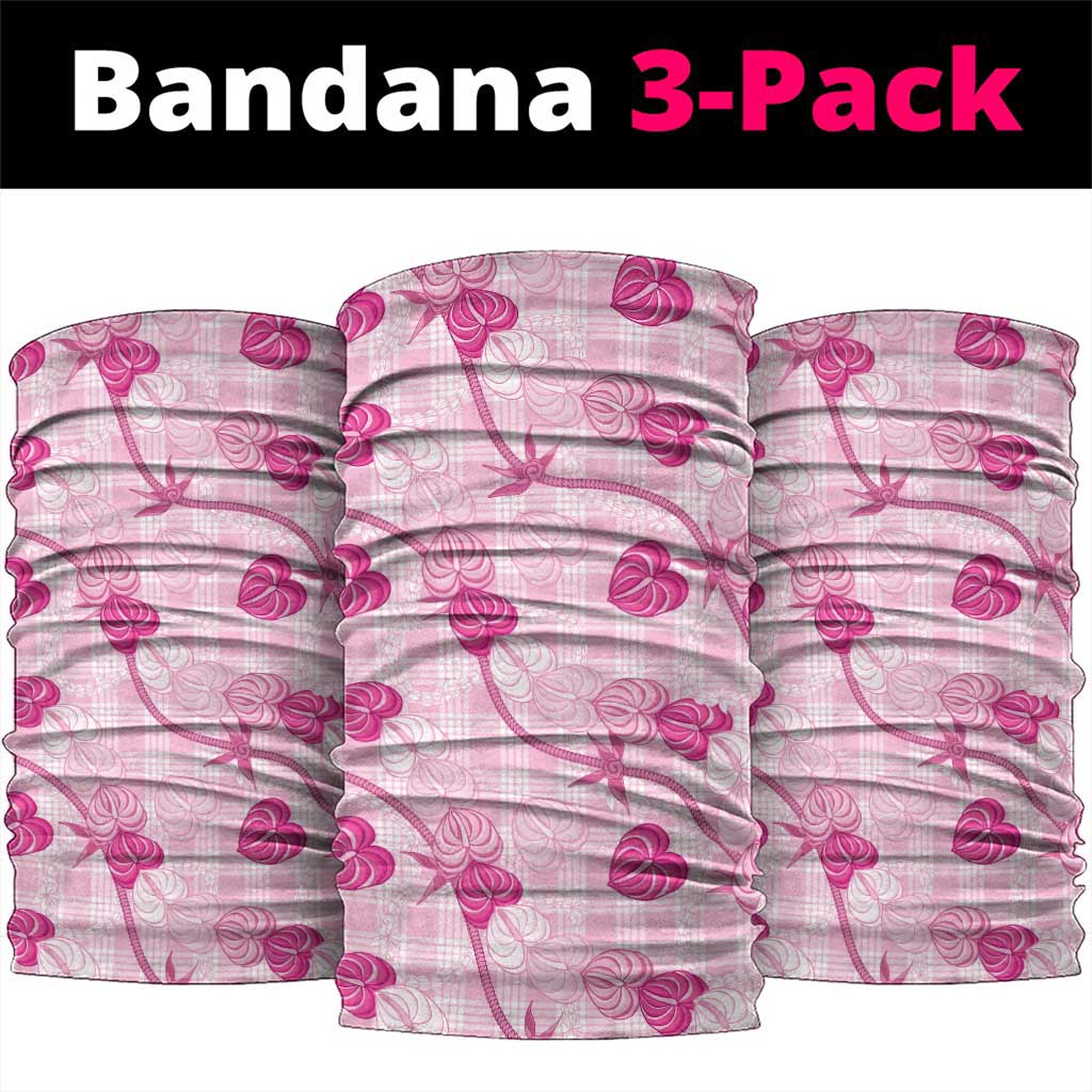 Anthurium Pikake Ti Leaf Palaka Neck Gaiter Pink Version