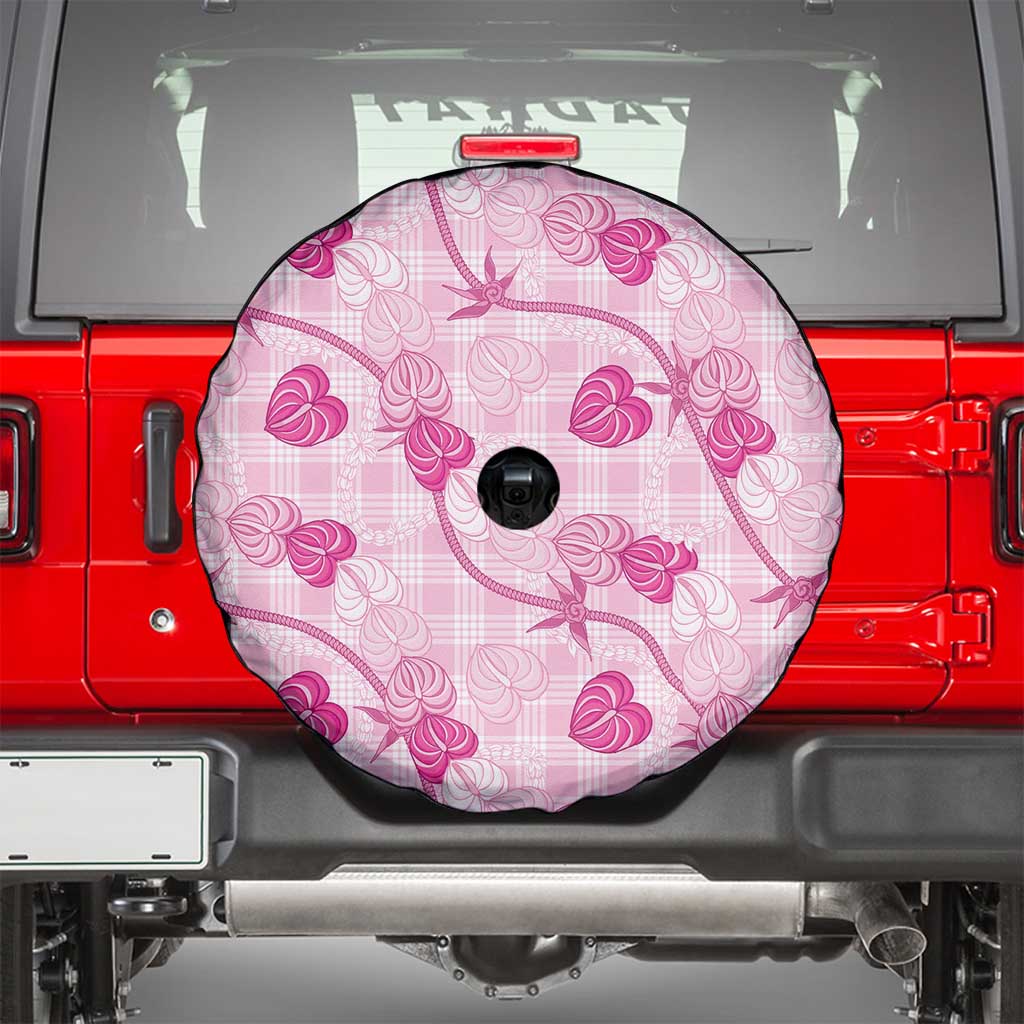Anthurium Pikake Ti Leaf Palaka Spare Tire Cover Pink Version