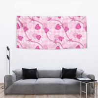 Anthurium Pikake Ti Leaf Palaka Tapestry Pink Version