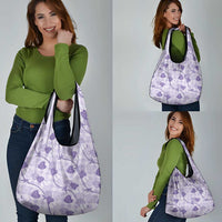 Anthurium Pikake Ti Leaf Palaka Grocery Bag Purple Version