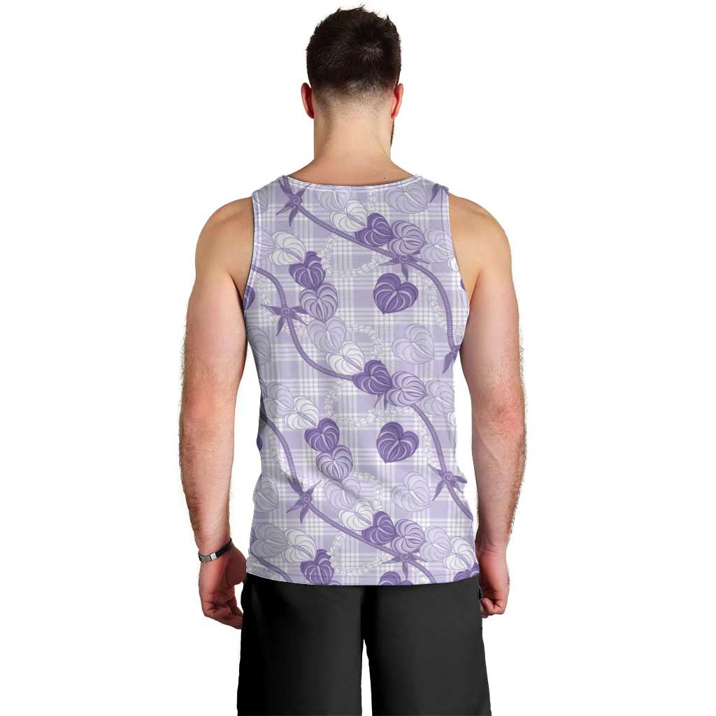 Anthurium Pikake Ti Leaf Palaka Men Tank Top Purple Version