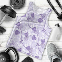 Anthurium Pikake Ti Leaf Palaka Men Tank Top Purple Version