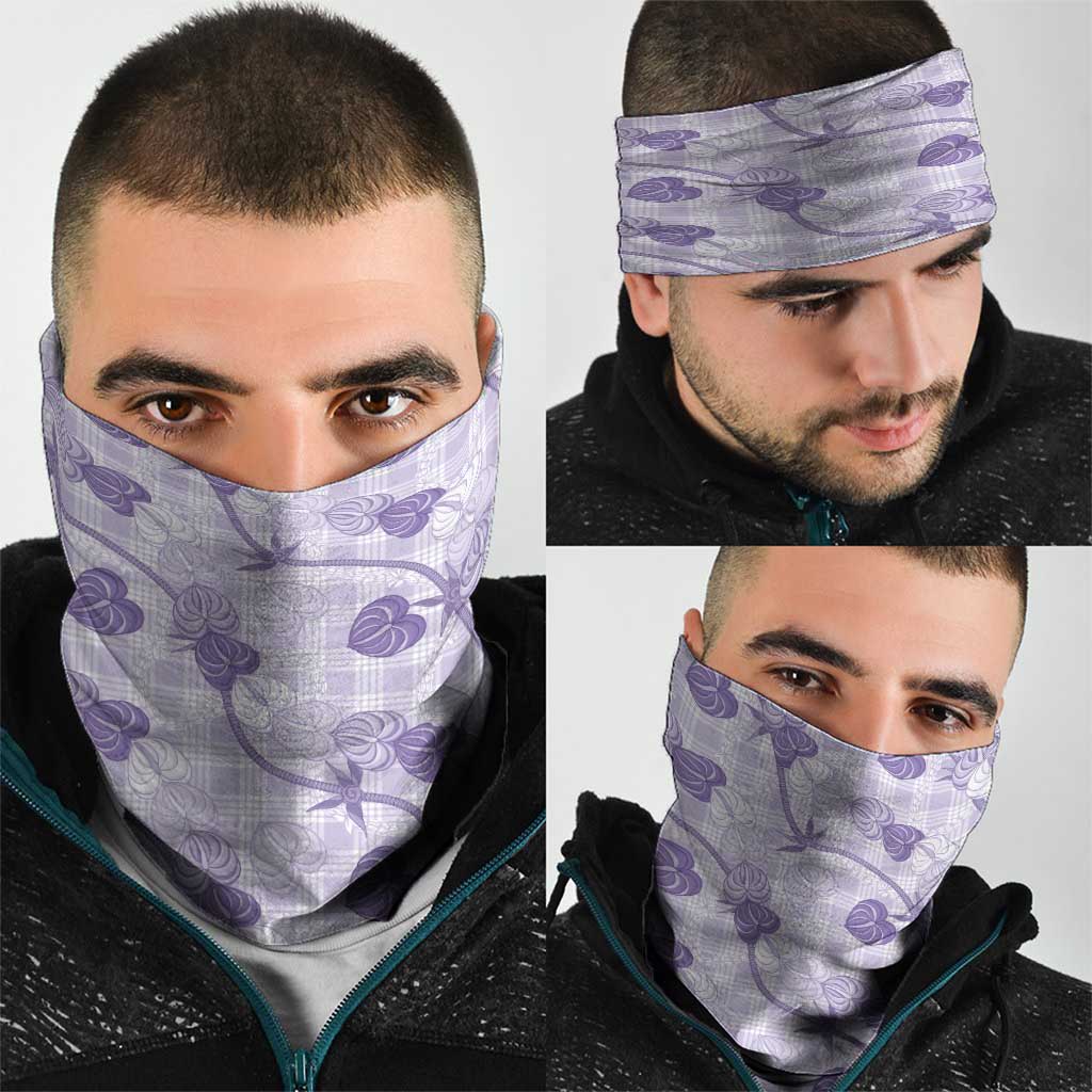 Anthurium Pikake Ti Leaf Palaka Neck Gaiter Purple Version