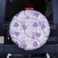 Anthurium Pikake Ti Leaf Palaka Spare Tire Cover Purple Version