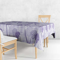 Anthurium Pikake Ti Leaf Palaka Tablecloth Purple Version