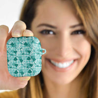 Anthurium Pikake Ti Leaf Palaka AirPods Case Turquoise Version