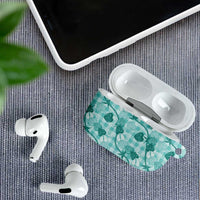 Anthurium Pikake Ti Leaf Palaka AirPods Case Turquoise Version