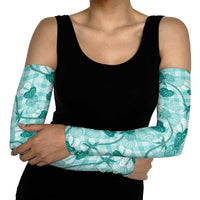 Anthurium Pikake Ti Leaf Palaka Arm Sleeves Turquoise Version