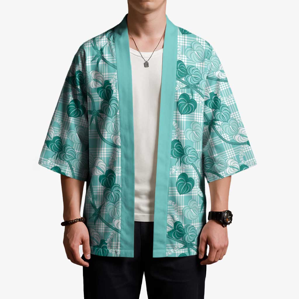 Anthurium Pikake Ti Leaf Palaka Kimono Turquoise Version