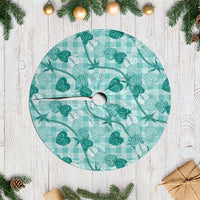 Anthurium Pikake Ti Leaf Palaka Tree Skirt Turquoise Version LT01 Casual Turquoise - Polynesian Pride