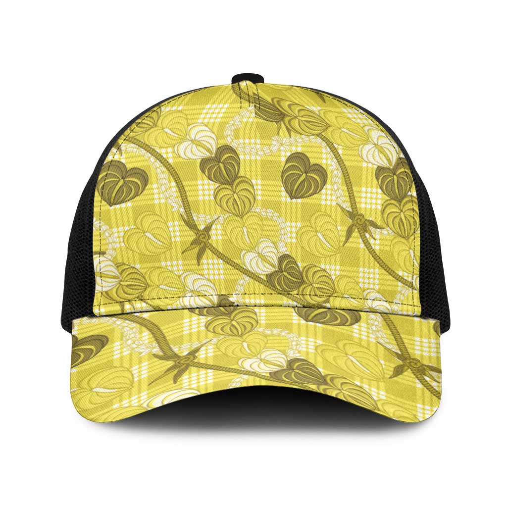 Anthurium Pikake Ti Leaf Palaka Baseball Net Cap Yellow Version
