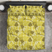 Anthurium Pikake Ti Leaf Palaka Bedding Set Yellow Version