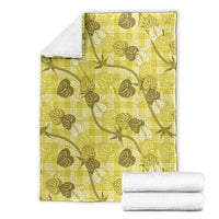 Anthurium Pikake Ti Leaf Palaka Blanket Yellow Version