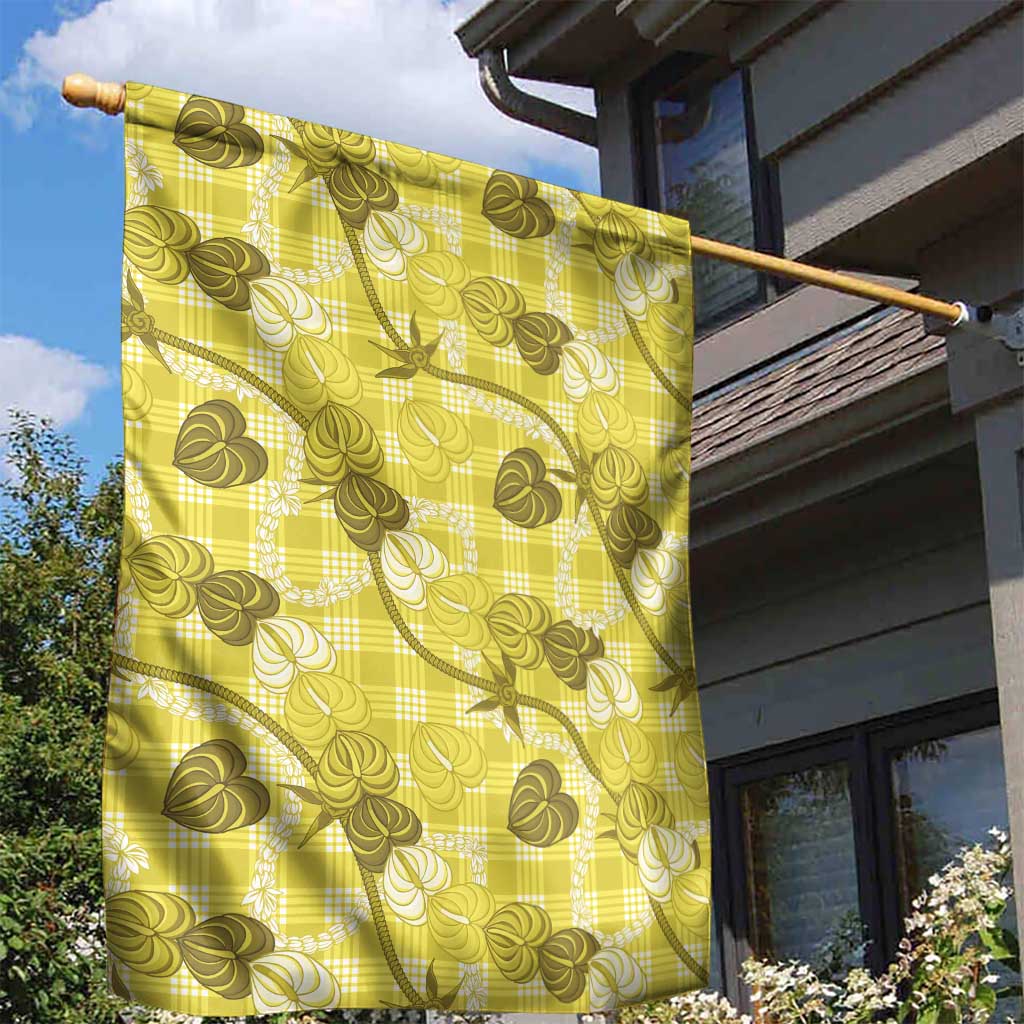 Anthurium Pikake Ti Leaf Palaka Garden Flag Yellow Version