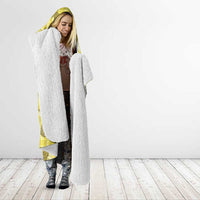Anthurium Pikake Ti Leaf Palaka Hooded Blanket Yellow Version