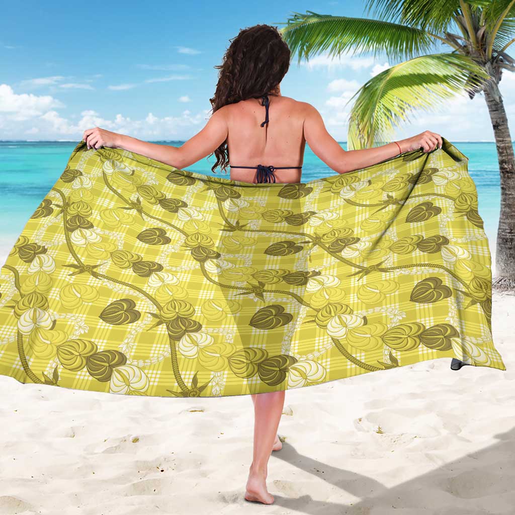 Anthurium Pikake Ti Leaf Palaka Sarong Yellow Version