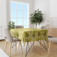 Anthurium Pikake Ti Leaf Palaka Tablecloth Yellow Version