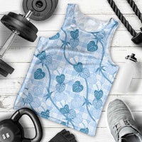 Anthurium Pikake Ti Leaf Palaka Men Tank Top Blue Version