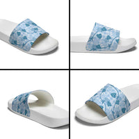 Anthurium Pikake Ti Leaf Palaka Slide Sandals Blue Version