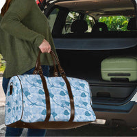 Anthurium Pikake Ti Leaf Palaka Travel Bag Blue Version