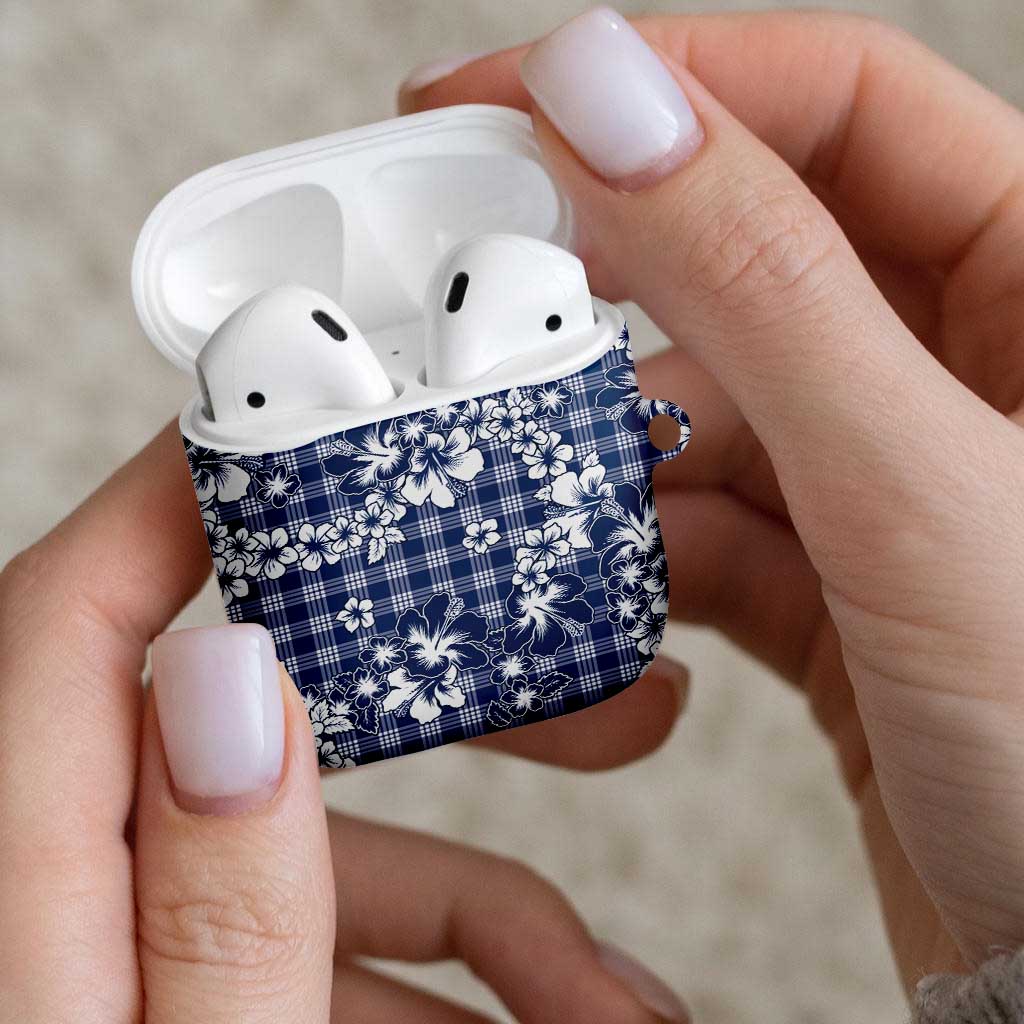 Hibiscus Pakala Cobalt Blue Royal AirPods Case Tropical Floral Stylized - Polynesian Pride
